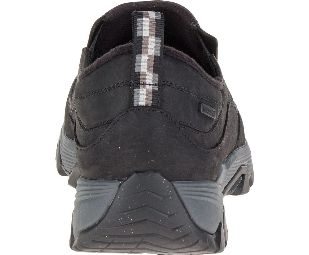 Merrell Slip Ons Black - ColdPack Ice+ Moc Waterproof Wide Width - Mens 19MNBAFJW